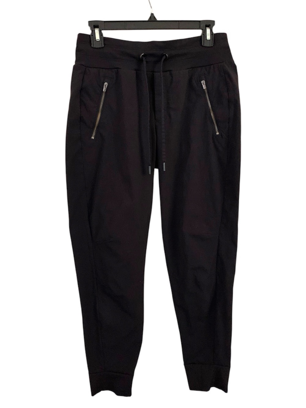 Athleta Trekkie North Black Joggers • Style # 405726 • Size 4 • 3-Zip Pockets